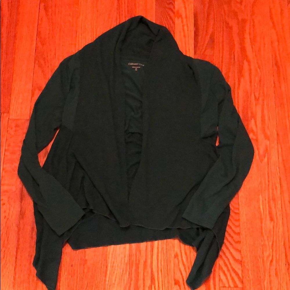 Coldwater Creek teal long sleeve cardigan